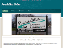 Tablet Screenshot of pawsibilitiesonline.com